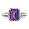 Sterling Silver Gemstone & Diamond Rings
