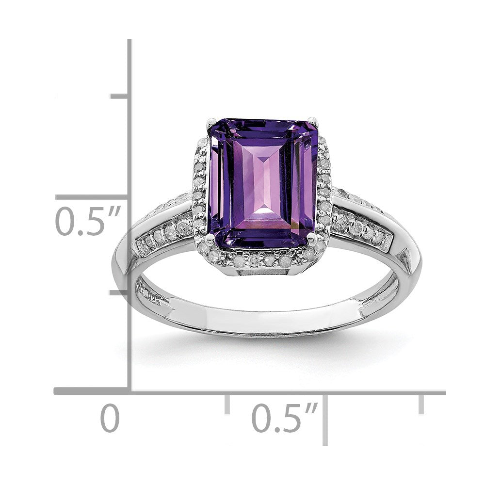 Sterling Silver Gemstone & Diamond Rings