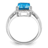 Sterling Silver Gemstone & Diamond Rings
