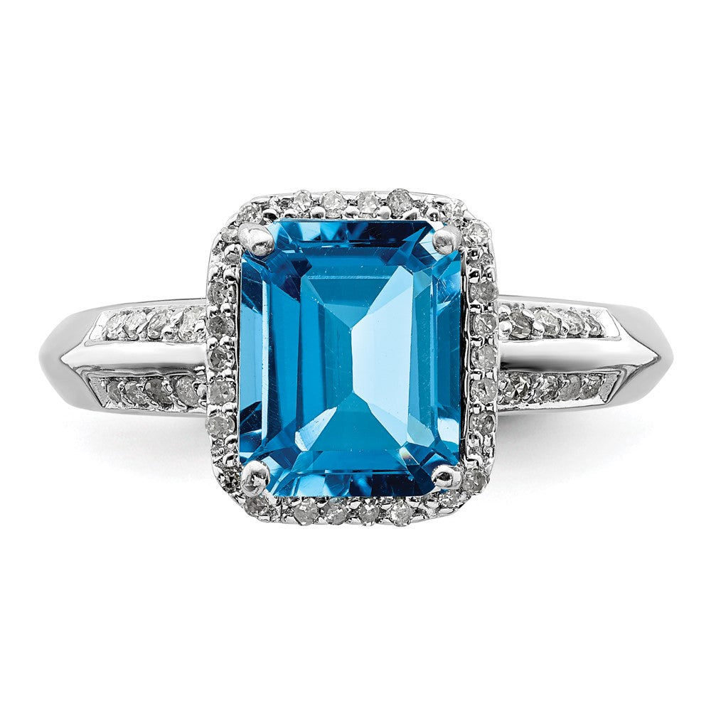 Sterling Silver Gemstone & Diamond Rings