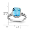 Sterling Silver Gemstone & Diamond Rings