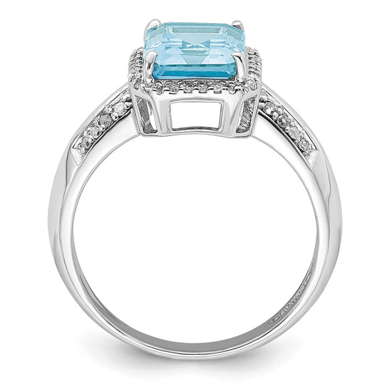 Sterling Silver Gemstone & Diamond Rings