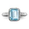 Sterling Silver Gemstone & Diamond Rings