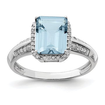 Sterling Silver Gemstone & Diamond Rings