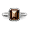 Sterling Silver Gemstone & Diamond Rings