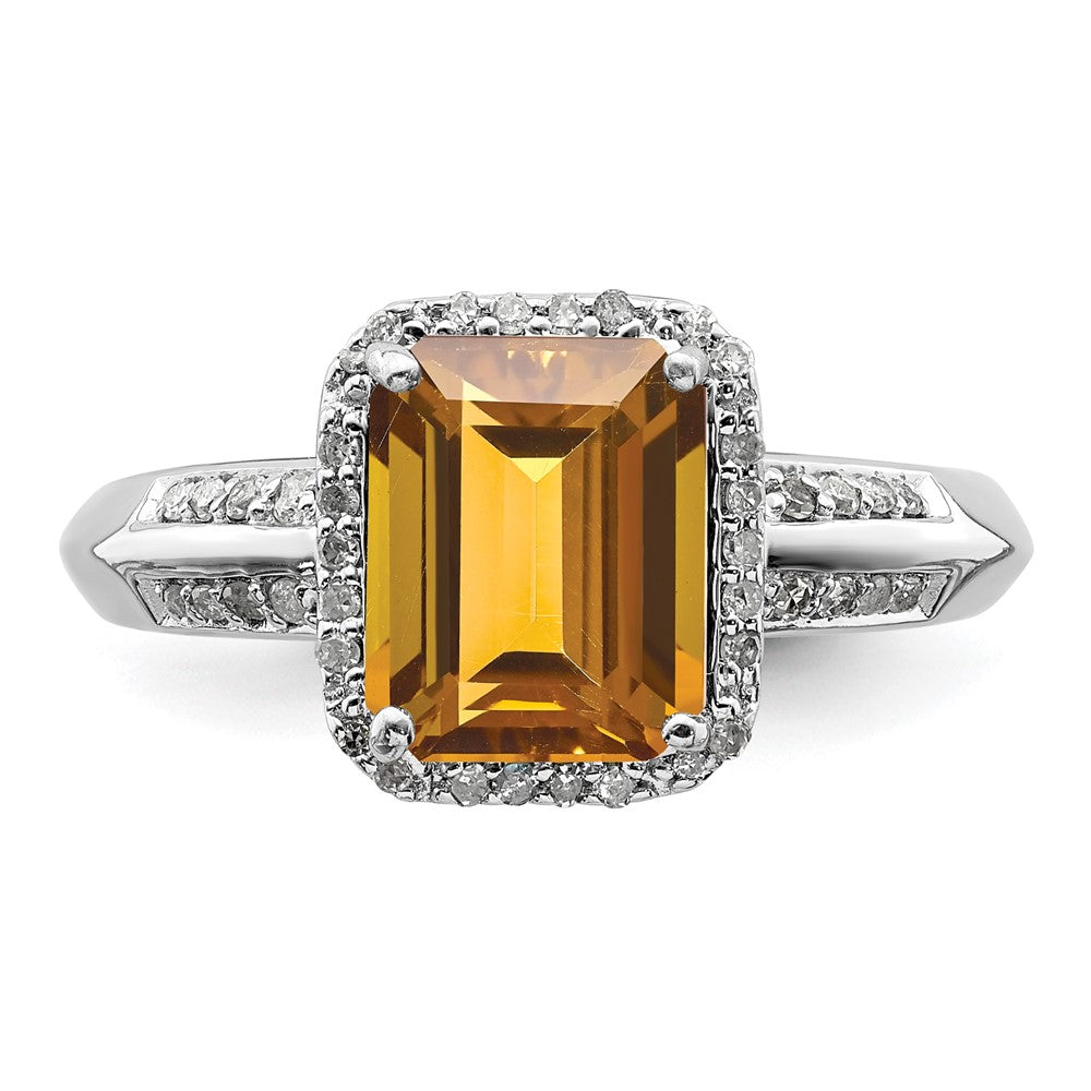 Sterling Silver Gemstone & Diamond Rings