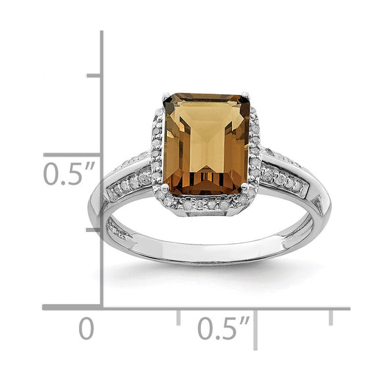 Sterling Silver Gemstone & Diamond Rings