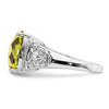Sterling Silver Checker-cut Gemstone & Diamond Rings