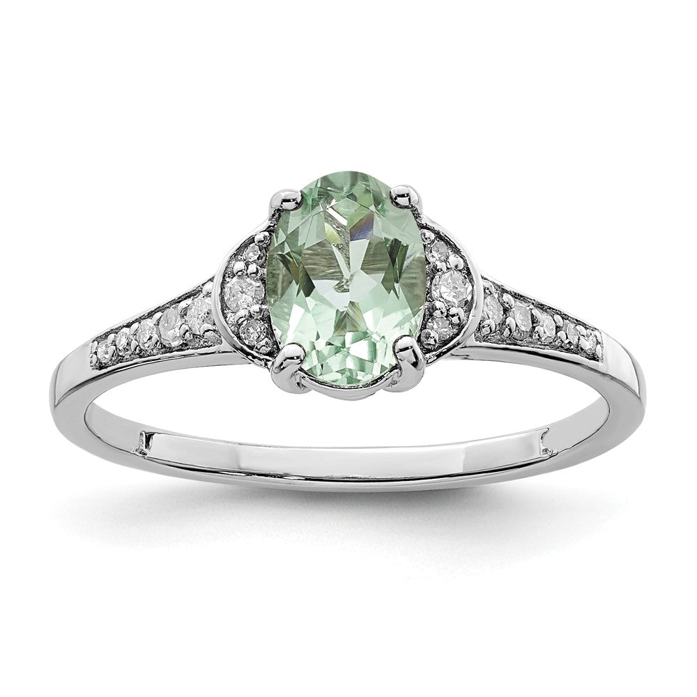 Sterling Silver Gemstone & Diamond Rings