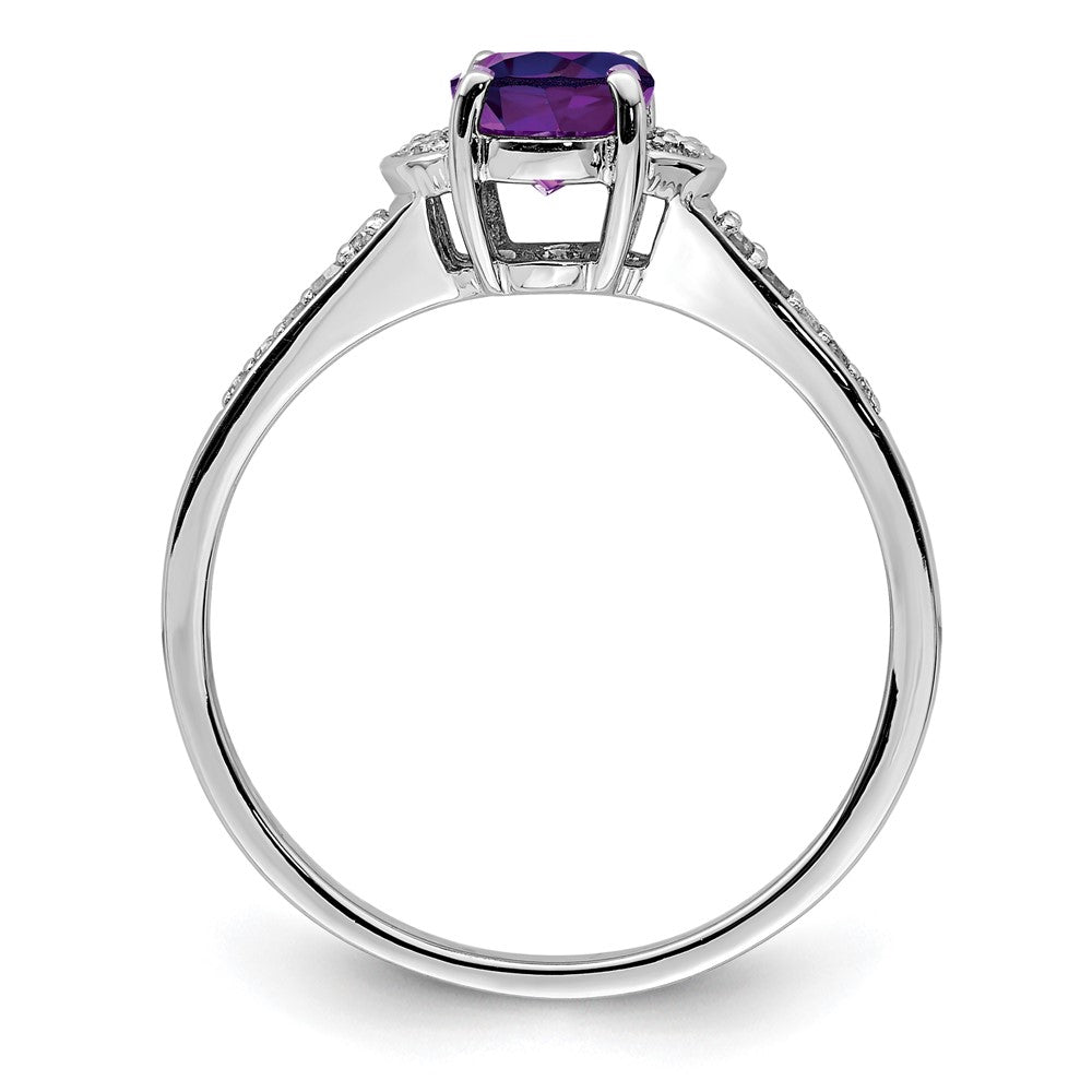 Sterling Silver Gemstone & Diamond Rings