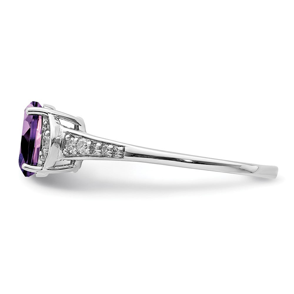 Sterling Silver Gemstone & Diamond Rings
