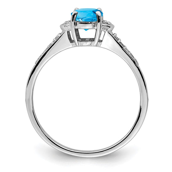 Sterling Silver Gemstone & Diamond Rings