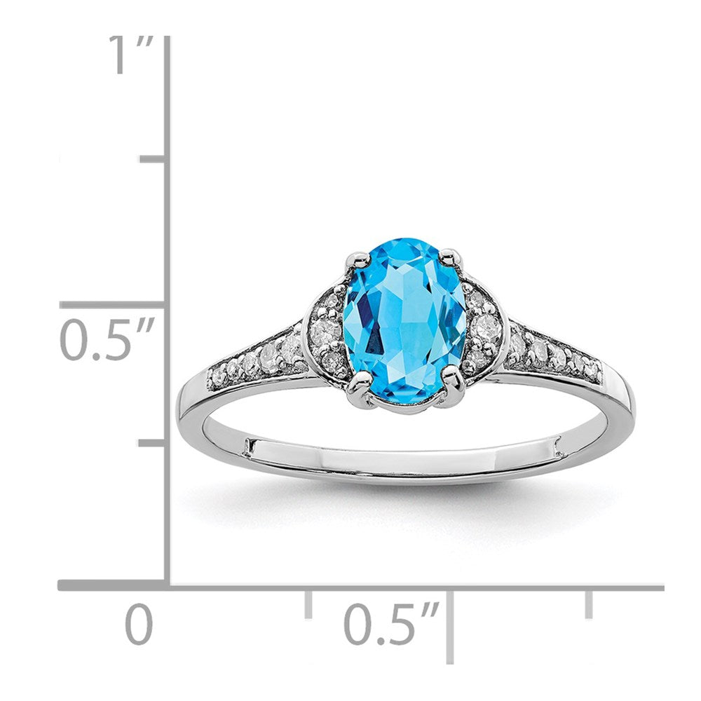 Sterling Silver Gemstone & Diamond Rings