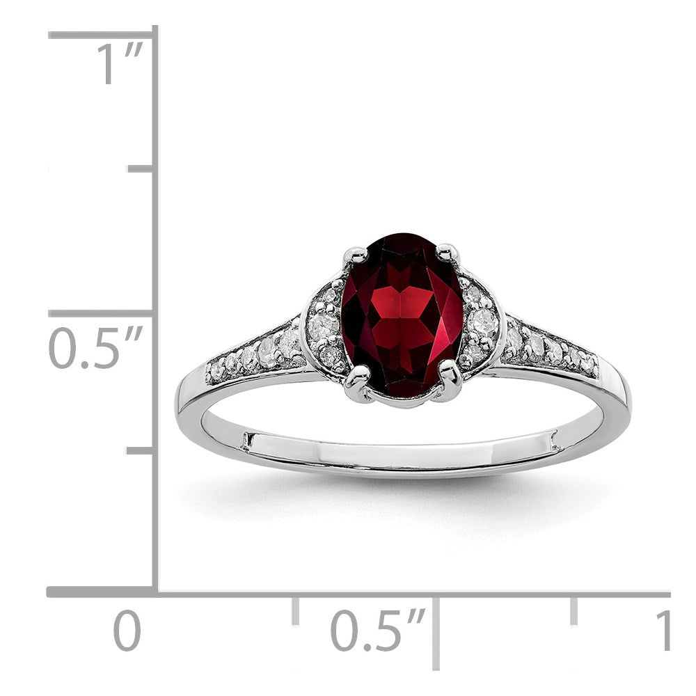 Sterling Silver Gemstone & Diamond Rings