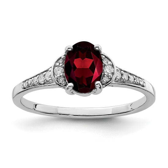 Sterling Silver Gemstone & Diamond Rings