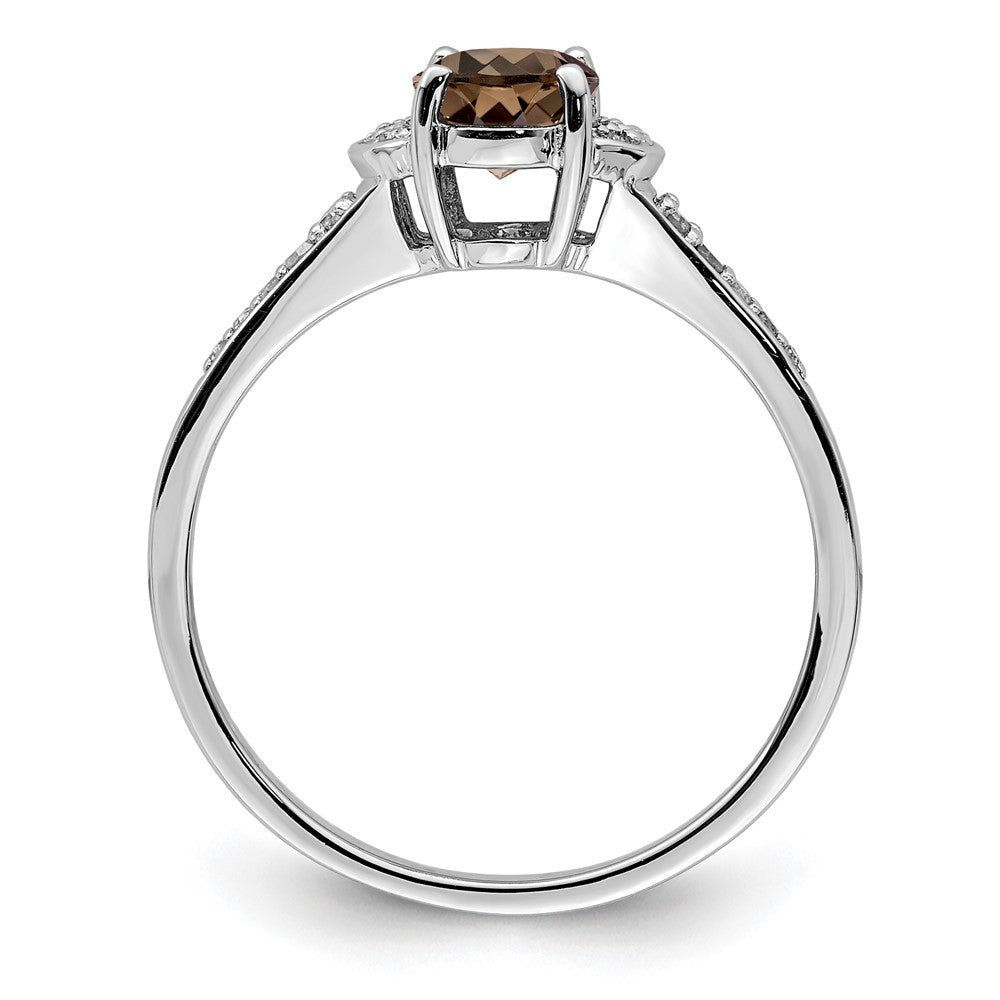 Sterling Silver Gemstone & Diamond Rings