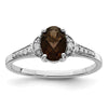 Sterling Silver Gemstone & Diamond Rings