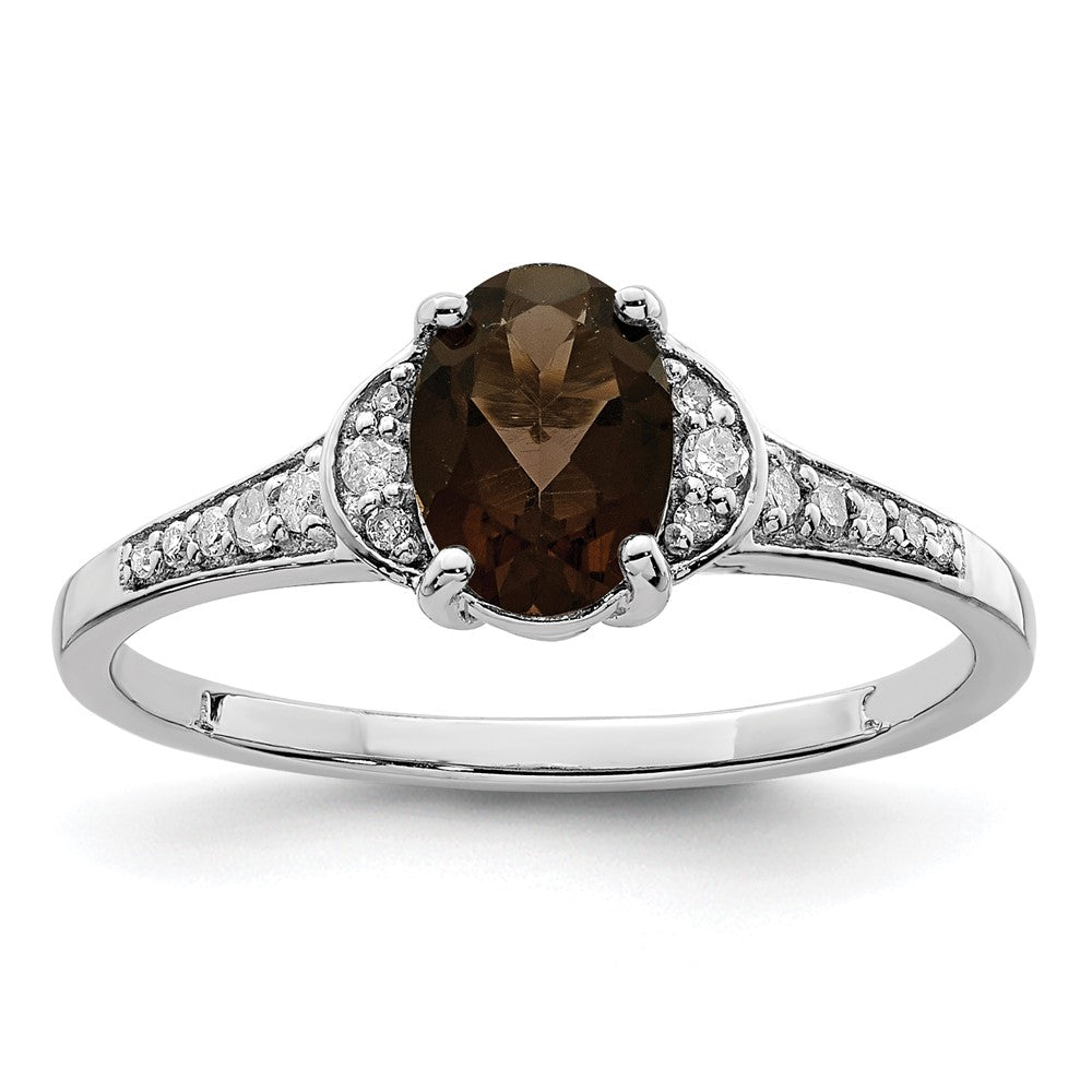 Sterling Silver Gemstone & Diamond Rings