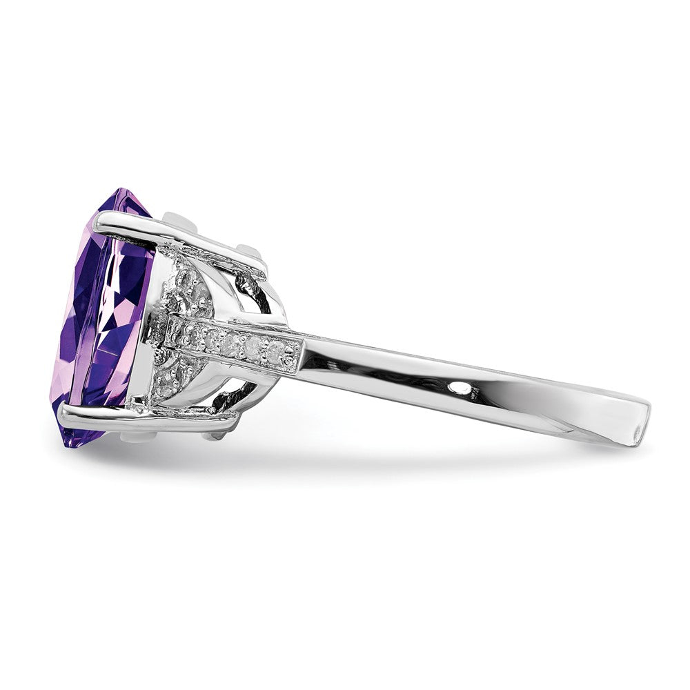 Sterling Silver Gemstone & Diamond Rings