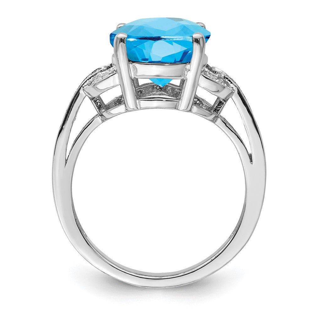 Sterling Silver Gemstone & Diamond Rings