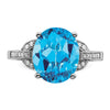 Sterling Silver Gemstone & Diamond Rings