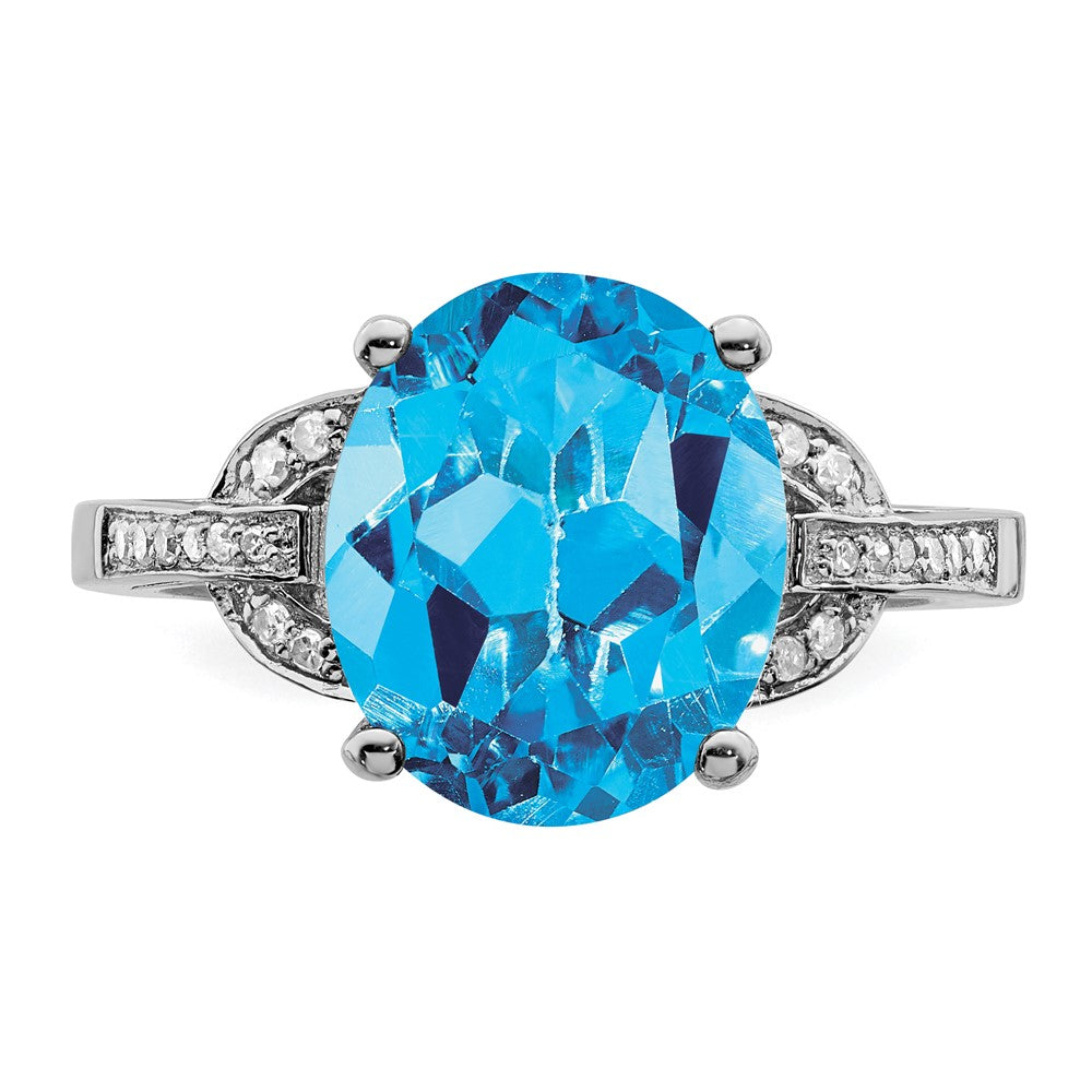 Sterling Silver Gemstone & Diamond Rings