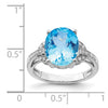 Sterling Silver Gemstone & Diamond Rings