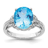 Sterling Silver Gemstone & Diamond Rings