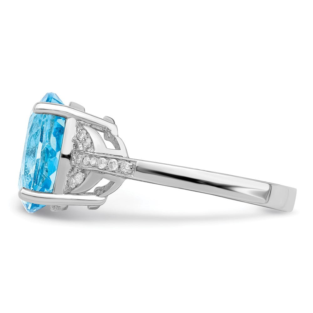 Sterling Silver Gemstone & Diamond Rings