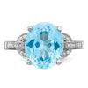 Sterling Silver Gemstone & Diamond Rings