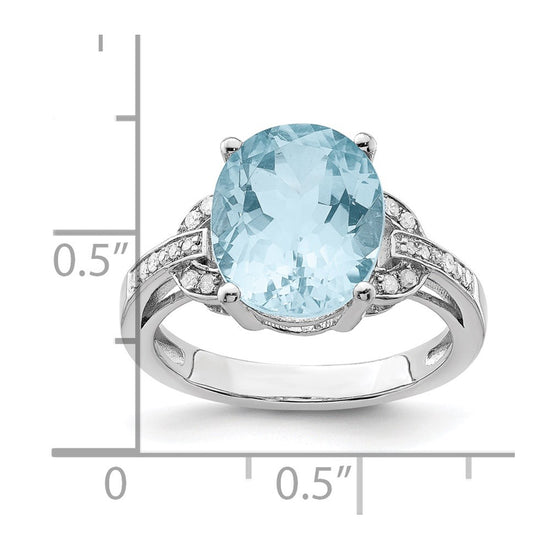 Sterling Silver Gemstone & Diamond Rings