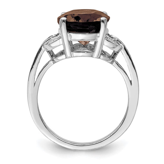 Sterling Silver Gemstone & Diamond Rings