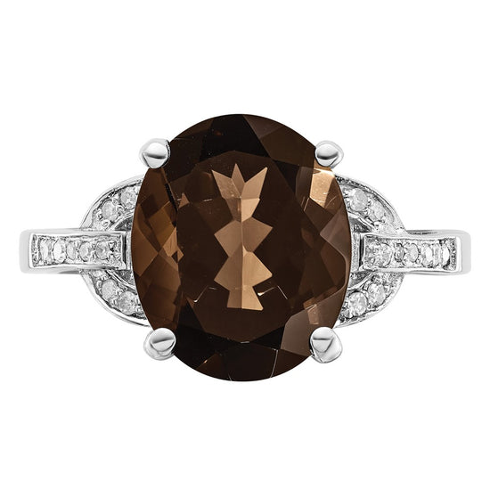 Sterling Silver Gemstone & Diamond Rings