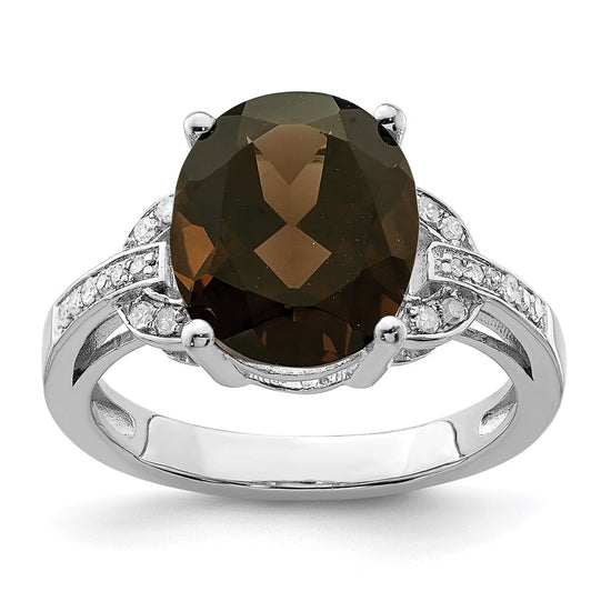 Sterling Silver Gemstone & Diamond Rings