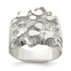 Sterling Silver Men's Nugget Ring
