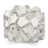 Sterling Silver Men's Nugget Ring