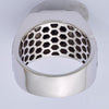 White Night Sterling Silver Black Rhodium-plated Diamond and Onyx Square Men's Ring