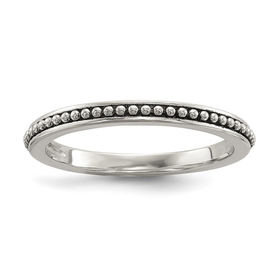 Sterling Silver w/14k Antiqued 8mm Button FWC Pearl Set of 3 Rings
