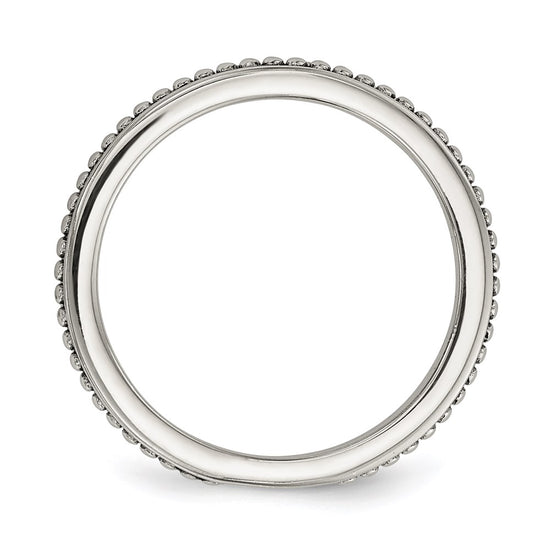 Sterling Silver w/14k Antiqued 8mm Button FWC Pearl Set of 3 Rings