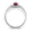 Sterling Silver Men's Gemstone Ring