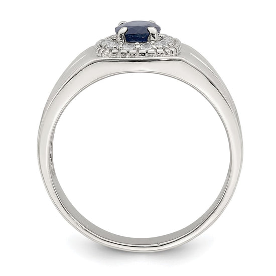 Sterling Silver Men's Gemstone Ring