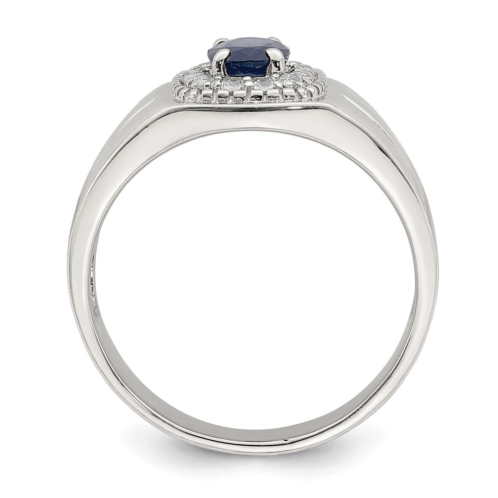 Sterling Silver Men's Gemstone Ring