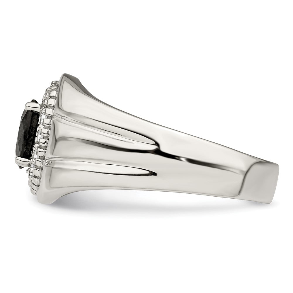 Sterling Silver Men's Gemstone Ring