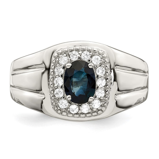 Sterling Silver Men's Gemstone Ring