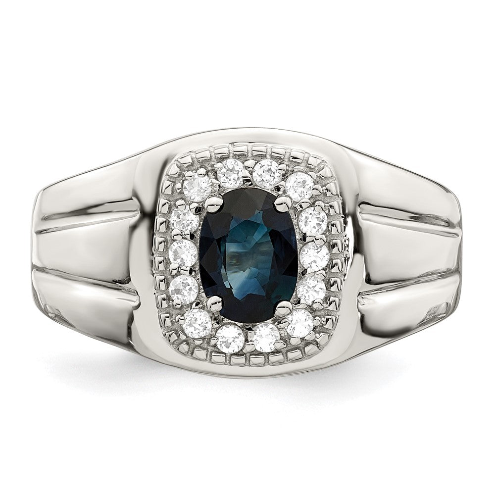 Sterling Silver Men's Gemstone Ring