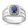 Sterling Silver Men's Gemstone Ring