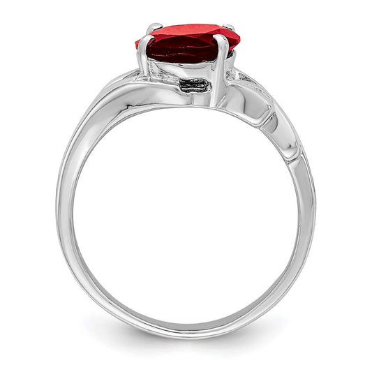 Sterling Silver Oval Gemstone Rings