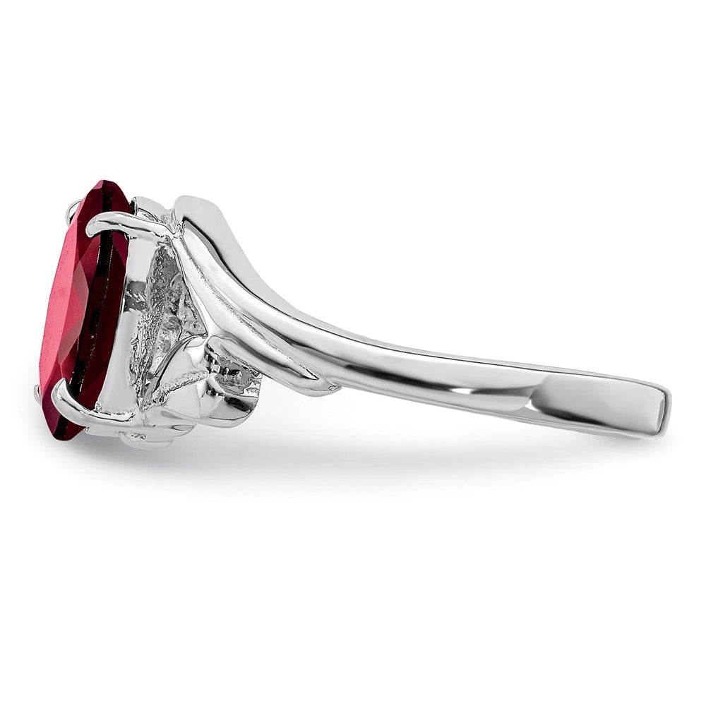 Sterling Silver Oval Gemstone Rings