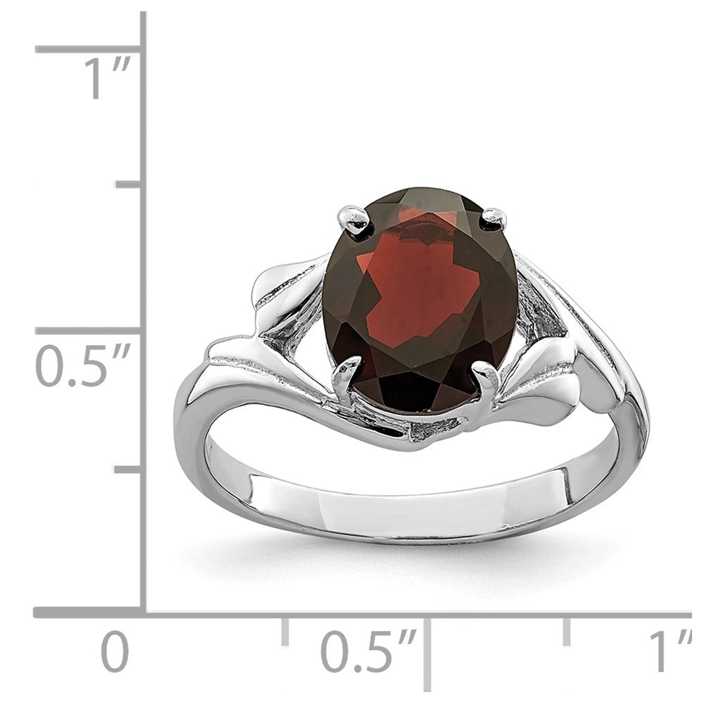 Sterling Silver Oval Gemstone Rings