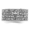 AMEN Sterling Silver Rhodium-plated Size 13 Lord's Prayer Ring